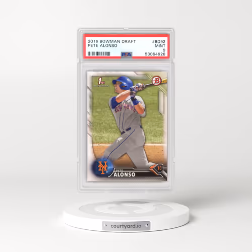 2016 Bowman Draft #BD92 Pete Alonso (PSA 9 MINT)
