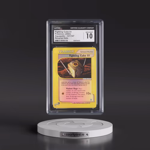 2003 Aquapolis #121/147 Fighting Cube 01 - Reverse Holo (CGC 10 GEM MINT)