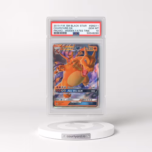 2019 Pokémon SM Black Star Promo #SM211 Charizard GX - Holo Hidden Fates Tins (PSA 10 GEM MINT)
