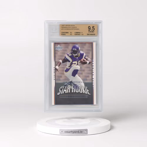 2007 Upper Deck #279 Adrian Peterson - Rookie Exclusives (BGS 9.5 GEM MINT)