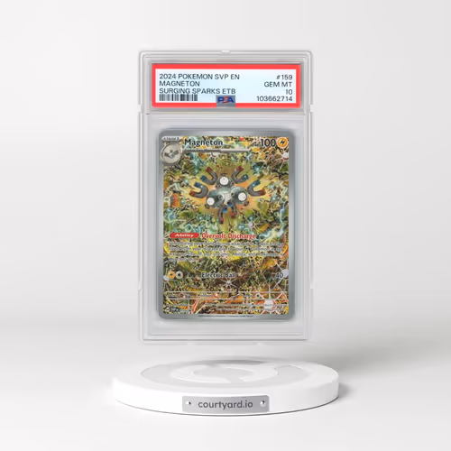 2024 Pokémon Svp EN-SV Black Star Promo #159 Magneton - Surging Sparks Elite Trainer Box (PSA 10 GEM MINT)