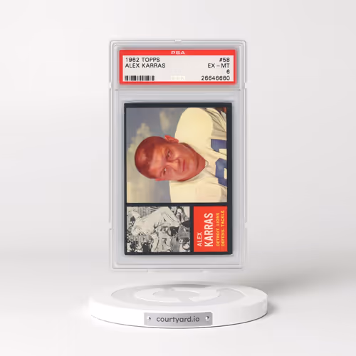 1962 Topps #58 Alex Karras (PSA 6 EX-MT)