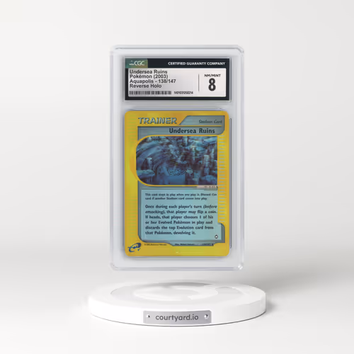 2003 Aquapolis #138/147 Undersea Ruins - Reverse Holo (CGC 8 NM-MT)