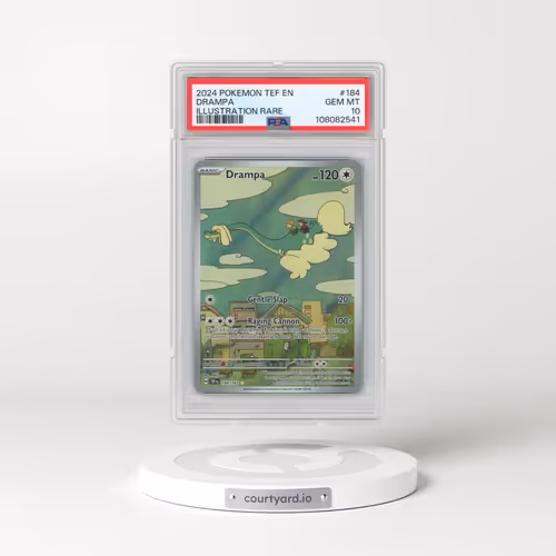 2024 Pokémon Tef EN-Temporal Forces #184 Drampa - Illustration Rare (PSA 10 GEM MINT)