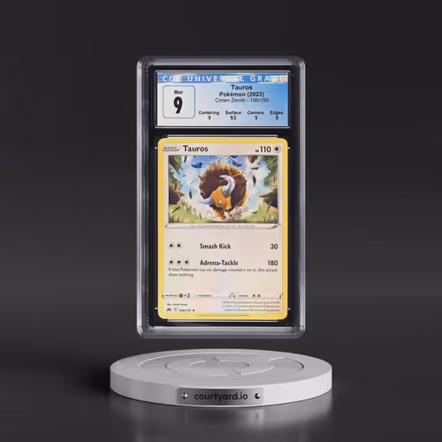 2023 Crown Zenith #106/159 Tauros (CGC 9 MINT)