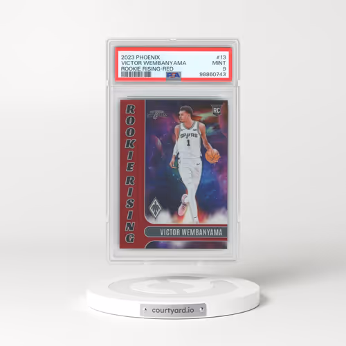 2023 Panini Phoenix Rookie Rising #13 Victor Wembanyama - Red (PSA 9 MINT)