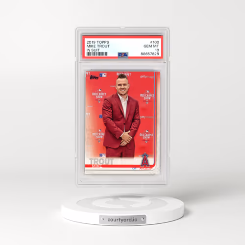 2019 Topps #100 Mike Trout - In Suit (PSA 10 GEM MINT)