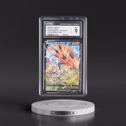 Astral Radiance #TG19/TG30 Galarian Zapdos V - Trainer Gallery Holo (CGC 9 MINT)