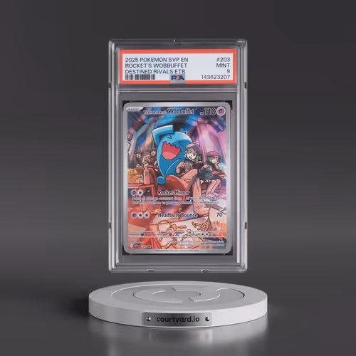 2025 Pokémon Svp EN-SV Black Star Promo #203 Team Rocket's Wobbuffet - Destined Rivals Elite Trainer