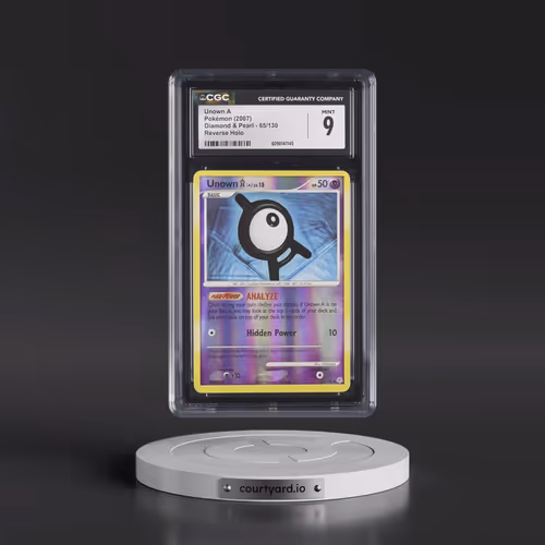 2007 Diamond & Pearl #65/130 Unown A - Reverse Holo (CGC 9 MINT)