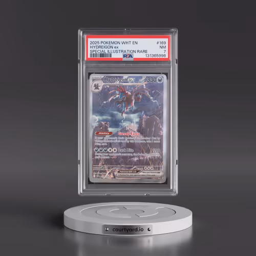 2025 Pokémon Wht EN-White Flare #169 Hydreigon EX - Holo Special Illustration Rare (PSA 7 NM)