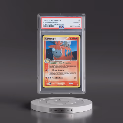 2006 Pokémon EX Crystal Guardians #3 Camerupt - Holo (PSA 8 NM-MT)