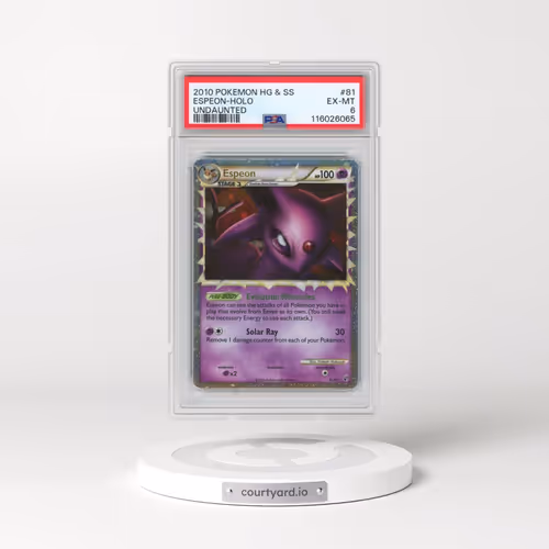 2010 Pokémon Heartgold & Soulsilver Undaunted #81 Espeon - Holo (PSA 6 EX-MT)