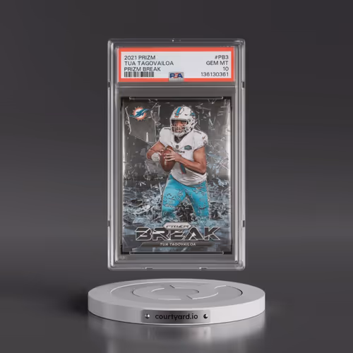 2021 Panini Prizm Prizm Break #PB3 Tua Tagovailoa (PSA 10 GEM MINT)