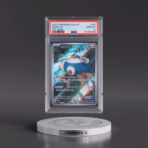 2023 Pokémon Sv2a-Pokemon 151 #181 Snorlax - Art Rare (PSA 10 GEM MINT)