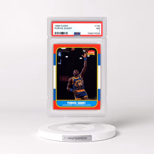 1986 Fleer #100 Purvis Short (PSA 7 NM)
