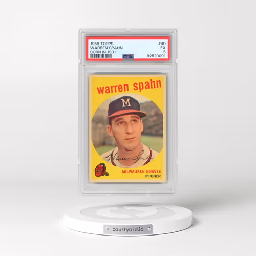 1959 Topps #40 Warren Spahn - Born in 1931 (PSA 5 EX)