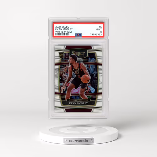 2021 Panini Select #5 Evan Mobley - White Prizm (PSA 9 MINT)
