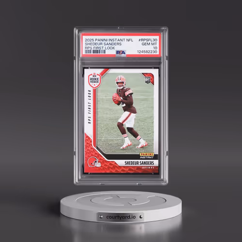 2025 Panini Instant NFL Rps First Look #RPSFL30 Shedeur Sanders (PSA 10 GEM MINT)