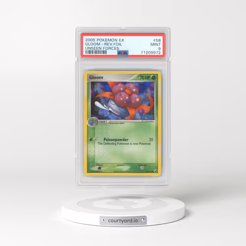 2005 Pokémon EX Unseen Forces #58 Gloom - Reverse Foil (PSA 9 MINT)