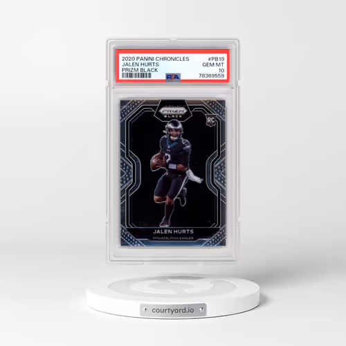 2020 Panini Chronicles Prizm Black #PB19 Jalen Hurts (PSA 10 GEM MINT)
