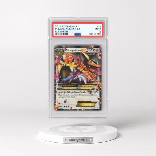 2014 Pokémon XY Flashfire #79 M Kangaskhan EX - Holo (PSA 9 MINT)