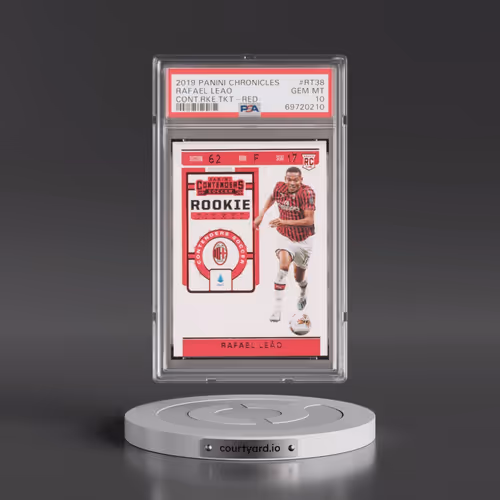 2019 Panini Chronicles Contenders Rookie Ticket #RT38 Rafael Leao - Red (PSA 10 GEM MINT)