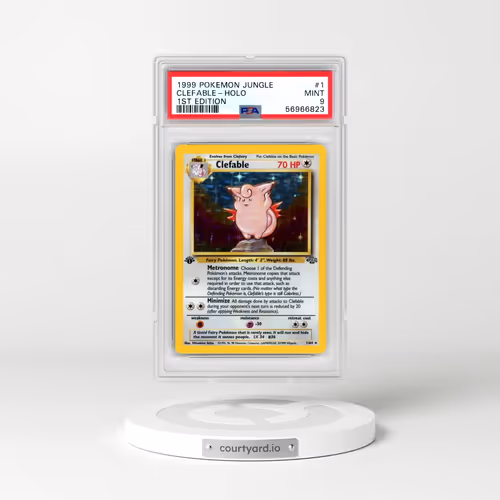 1999 Pokémon Jungle #1 Clefable - 1st Edition Holo (PSA 9 MINT)