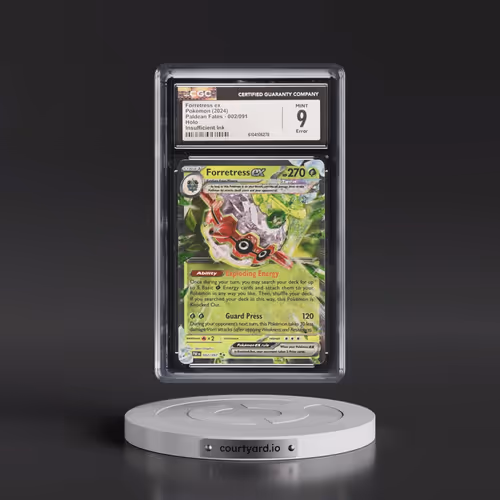 2024 Paldean Fates - PAF EN #002/091 Forretress ex - Holo (CGC 9 MINT)
