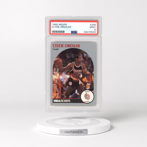 1990 Hoops #245 Clyde Drexler (PSA 9 MINT)