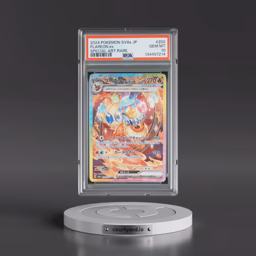 2024 Pokémon Sv8a-Terastal Fest EX #202 Flareon EX - Holo Special Art Rare (PSA 10 GEM MINT)