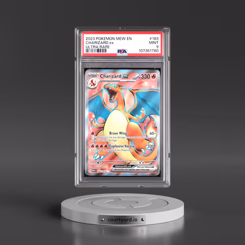2023 Pokémon Mew EN-151 #183 Charizard EX - Holo Ultra Rare (PSA 9 MINT)