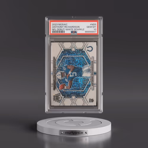 2023 Panini Mosaic NFL Debut #ND5 Anthony Richardson - White Sparkle (PSA 10 GEM MINT)