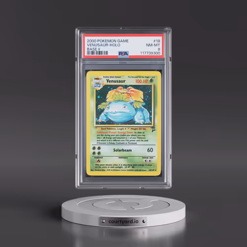 2000 Pokémon Game Base II #18 Venusaur - Holo (PSA 8 NM-MT)