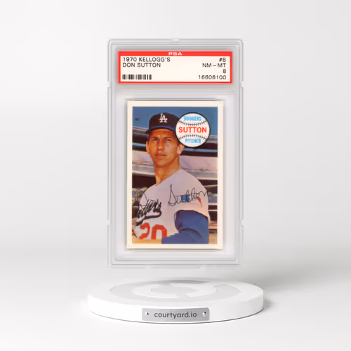 1970 Kellogg's #8 Don Sutton (PSA 8 NM-MT)