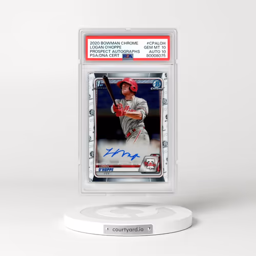 2020 Bowman Chrome Prospect Autographs #CPALOH Logan O'Hoppe (PSA 10 GEM MINT)