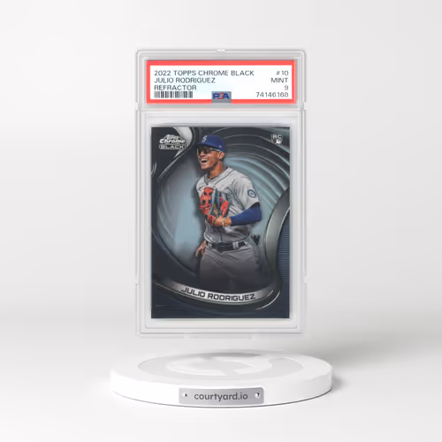 2022 Topps Chrome Black #10 Julio Rodriguez - Refractor (PSA 9 MINT)