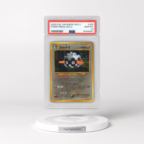 2000 Pokémon Neo 2 #205 Forretress - Holo (PSA 10 GEM MINT)