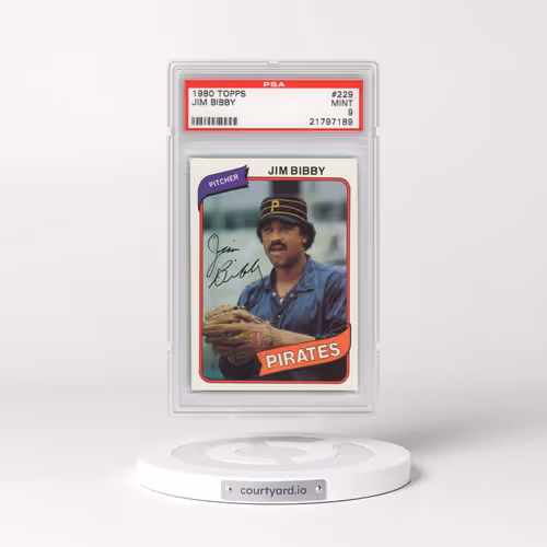 1980 Topps #229 Jim Bibby (PSA 9 MINT)