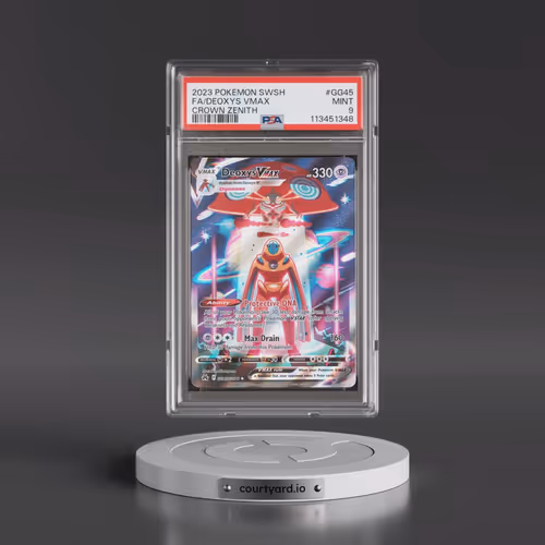 2023 Pokémon Sword and Shield Crown Zenith #GG45 Deoxys Vmax - Full Art (PSA 9 MINT)