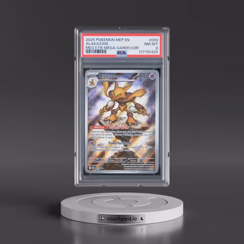 2025 Pokémon Mep EN-Me Black Star Promo #009 Alakazam - Mega Evolution Elite Trainer Box-Mega Gardev