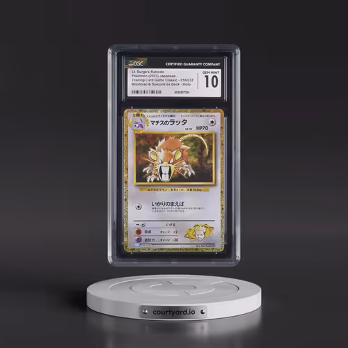 2023 Trading Card Game Classic - CLF, CLL, CLK #016/032 Lt. Surge's Raticate - Holo Blastoise & Suic