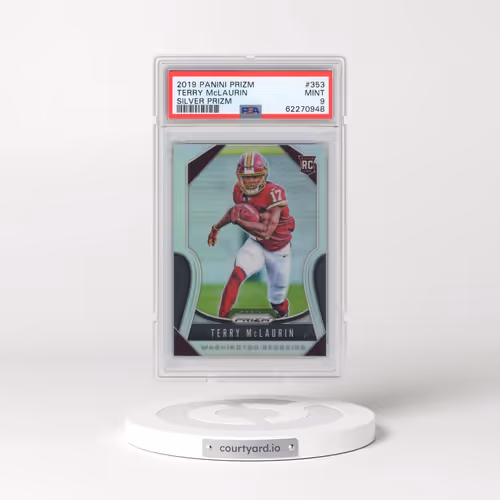 2019 Panini Prizm #353 Terry McLaurin - Silver Prizm (PSA 9 MINT)