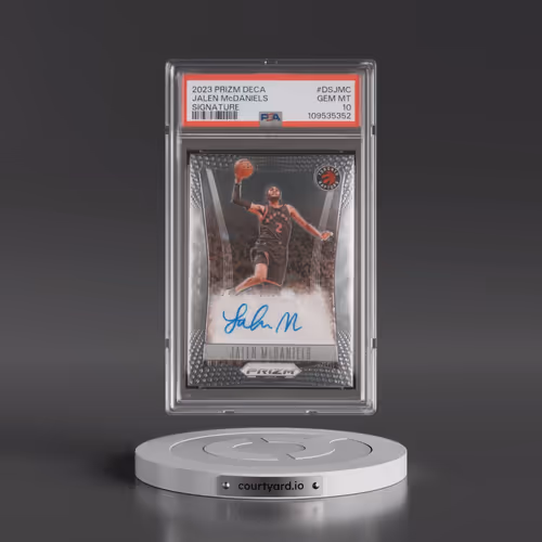2023 Panini Prizm Deca Signatures #DSJMC Jalen McDaniels (PSA 10 GEM MINT)