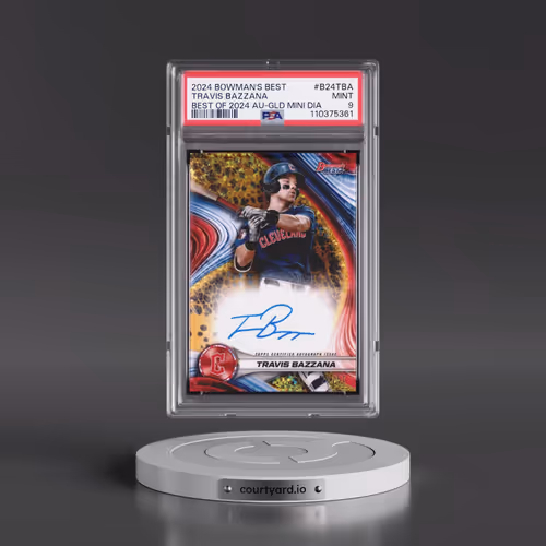 2024 Bowman's Best Best of 2024 Autographs #B24TBA Travis Bazzana - Gold Mini Diamond (PSA 9 MINT)