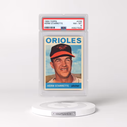 1964 Topps #239 Herm Starrette (PSA 8 NM-MT)