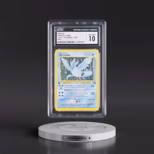 1999 Fossil #2/62 Articuno - 1st Edition Holo (CGC 10 GEM MINT)