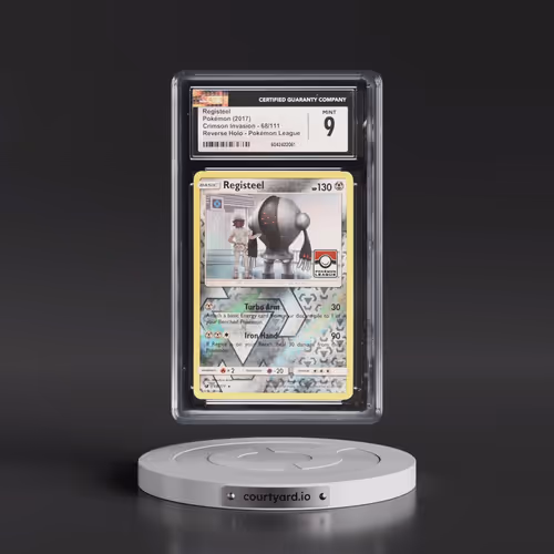2017 Crimson Invasion #68/111 Registeel - Reverse Holo Pokémon League (CGC 9 MINT)