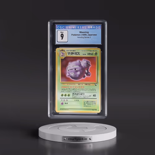 1998 Vending Series 3 (Pokeball Symbol. Glossy) Weezing (CGC 9 MINT)