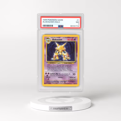 1999 Base Set #1 Alakazam - Holo (PSA 7 NM)